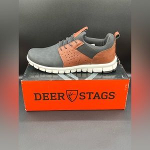 Deer Stags Men's Betts Bungee Flexible Sole Lace Slip-on Oxford Hybrid Sneaker